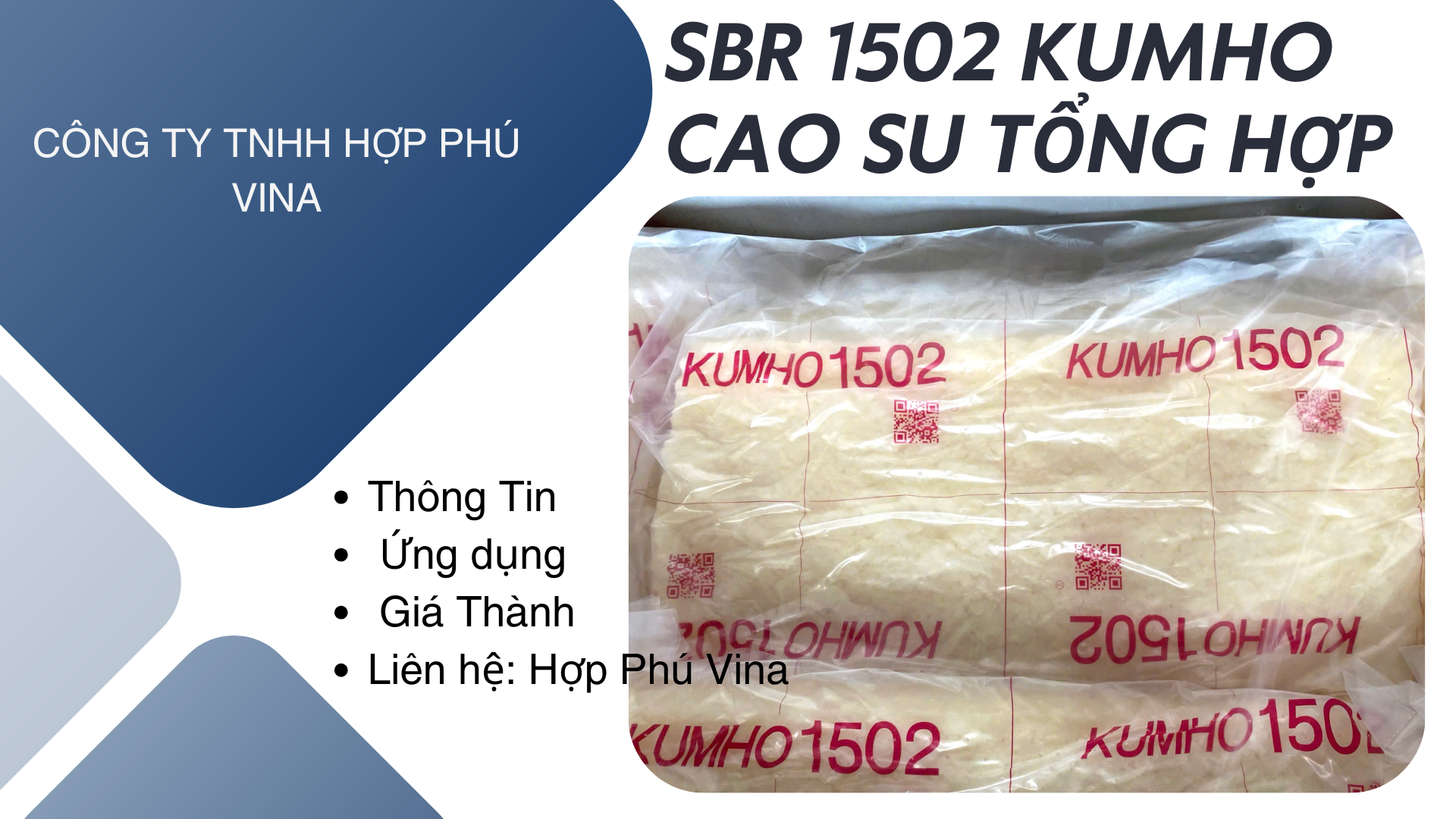 CAO SU TỔNG HỢP SBR 1502 KUMHO