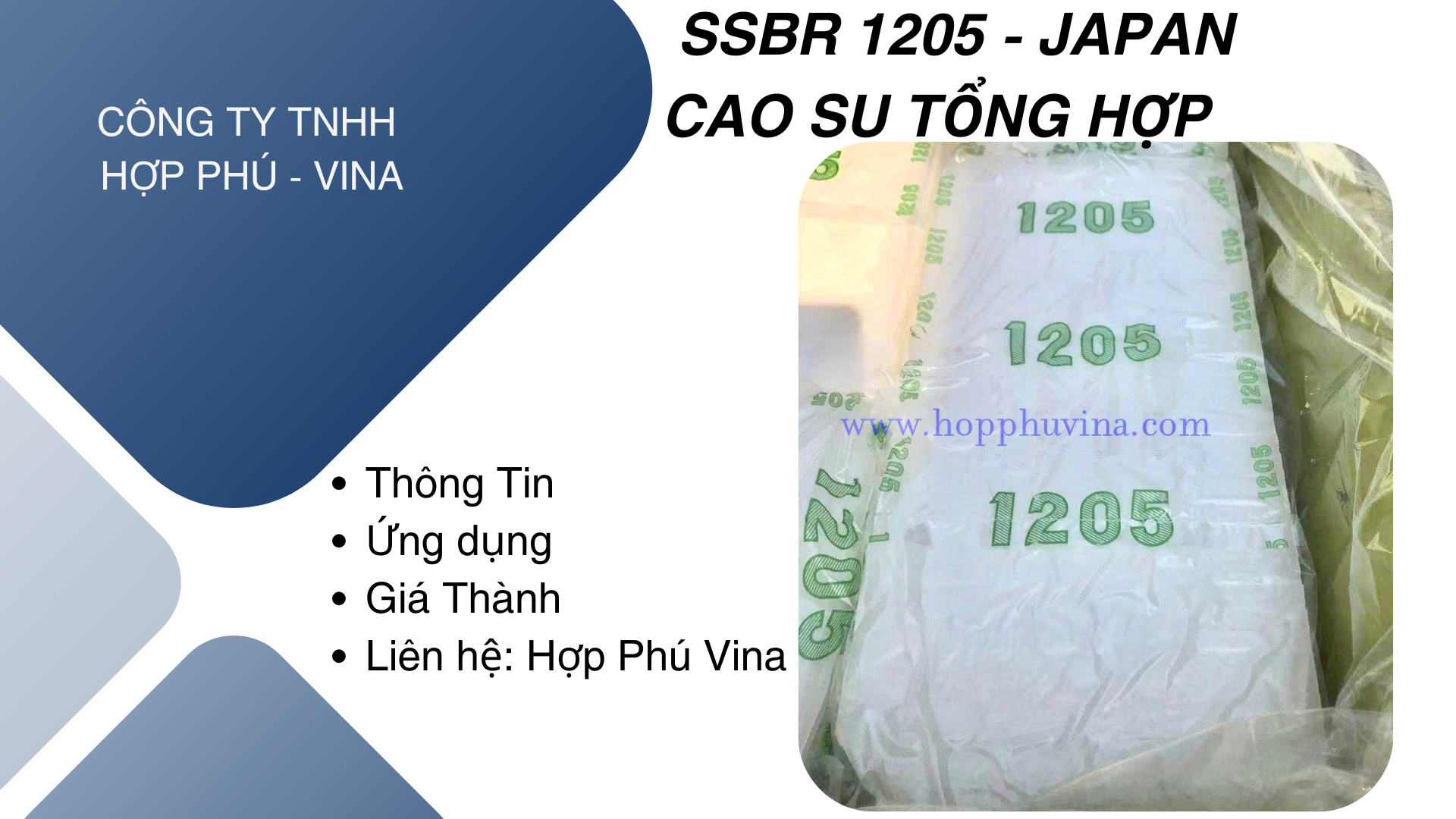 Cao su tổng hợp SSBR1205 (Japan)