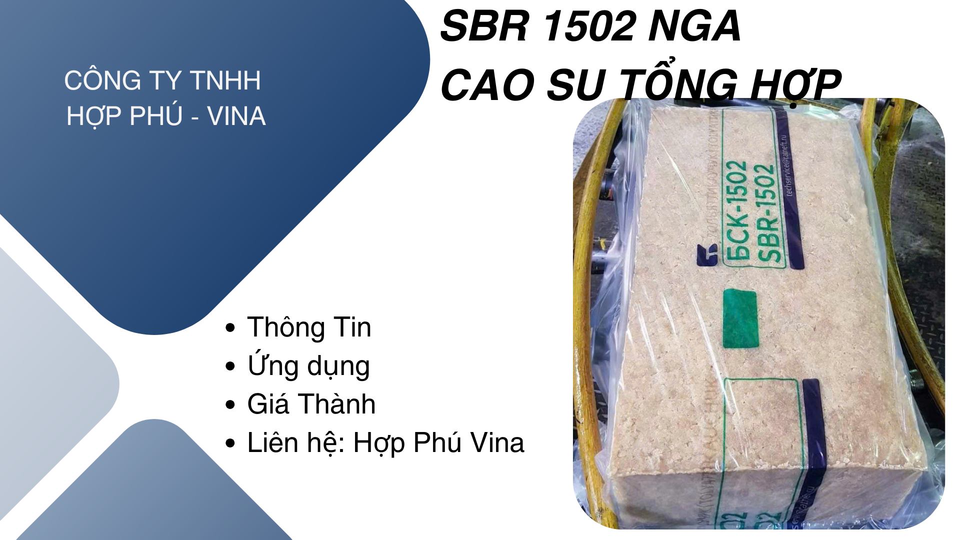 Cao su tổng hợp SBR1502 Nga