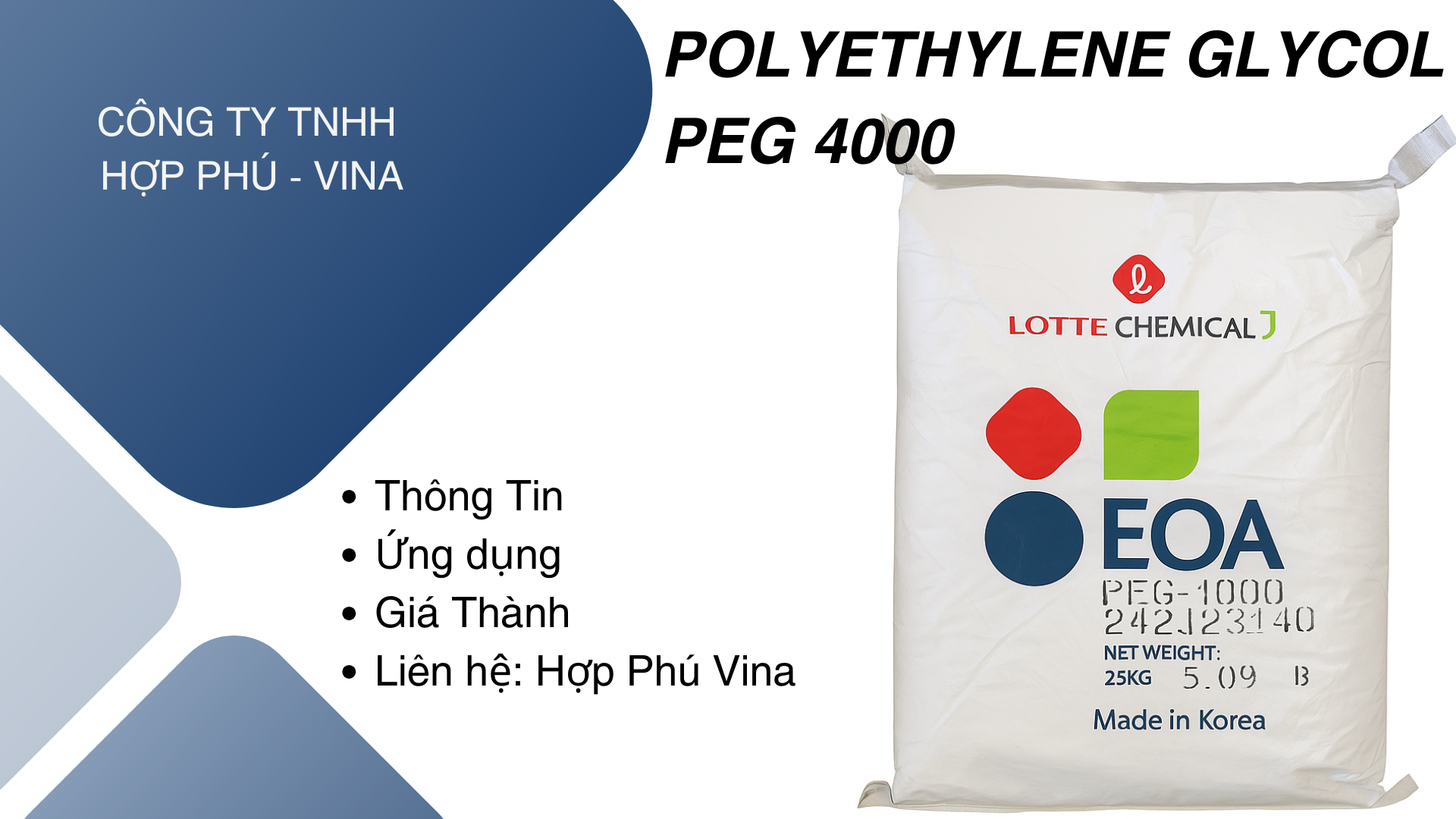 Polyethylene Glycol - PEG 4000