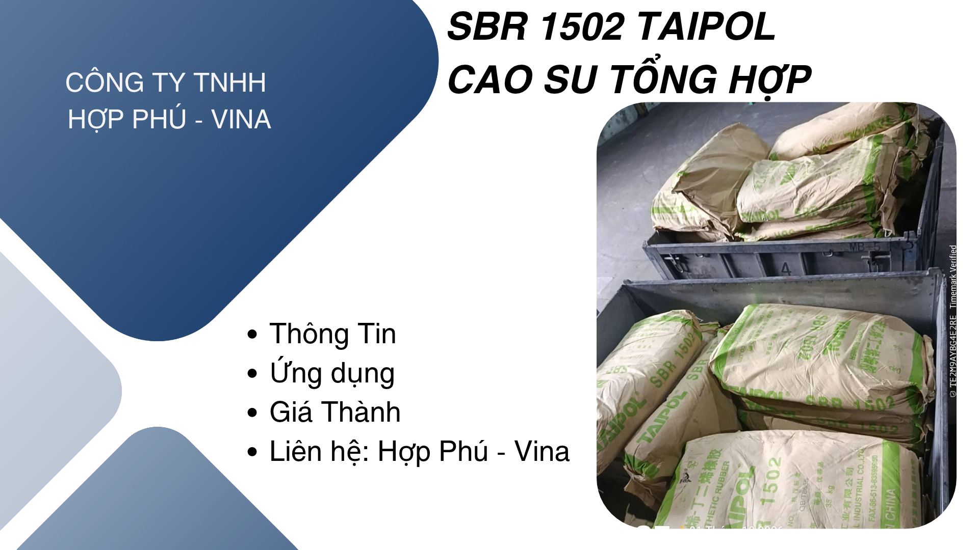 Cao Su Tổng Hợp SBR 1502 Taipol